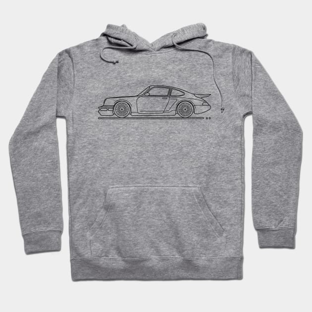 Retro Car 964 b Hoodie by garistipis